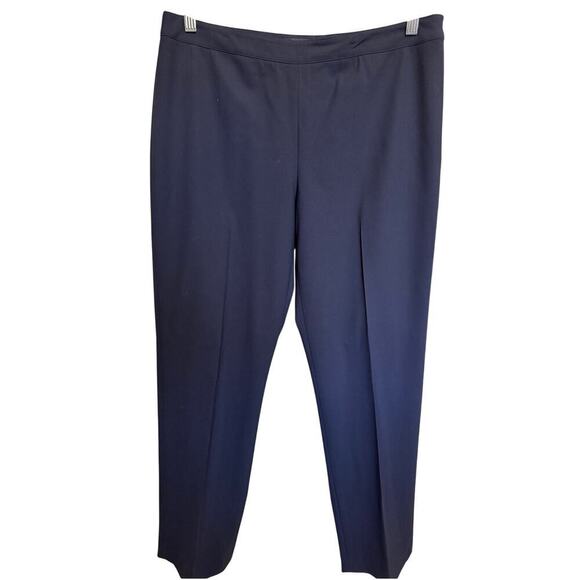 Lafayette 148 Wool Trouser Pants Straight Fit Navy Blue Size 10 - Picture 3 of 14